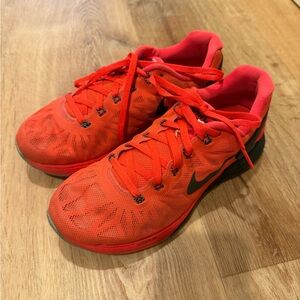 Nike Bright Red-orange Lunarglide 6 Running Shoes